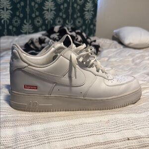 Supreme White Athletic Sneakers